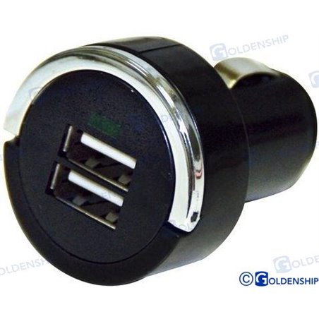 BASE 12/24 V 2 USB CARGADOR 5V 3.4A