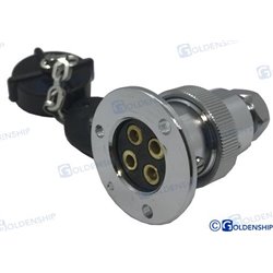 ENCHUFE ESTANCO 5 AMP. 4 POLOS
