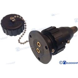 ENCHUFE NYLON  3 AMP. 2 POLOS