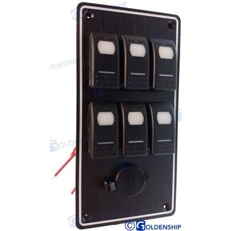 PANEL 3+3 INTERRUPTORES