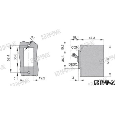 INTERUPTOR HIDROMAGNETICO   10A