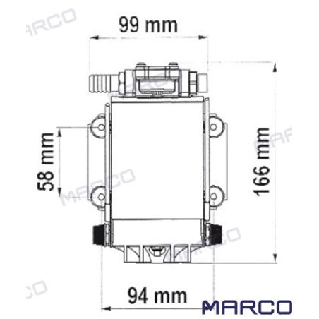 BOMBA ACEITE UP-6  12V.
