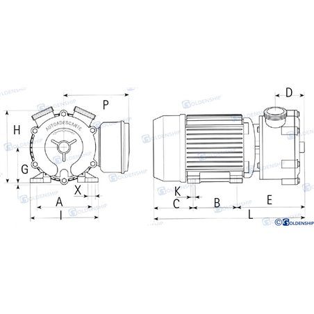 BOMBA ELECTRICA 24V  120L/MIN