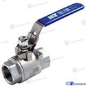VALVULA BOLA 1-1/2" INOX.
