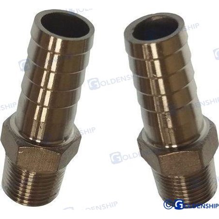 ENTRONQUE 3/8" 15mm INOX (2)