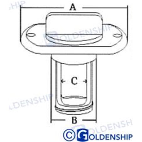 DESAGÜE C/TAPON OVAL 54 MM