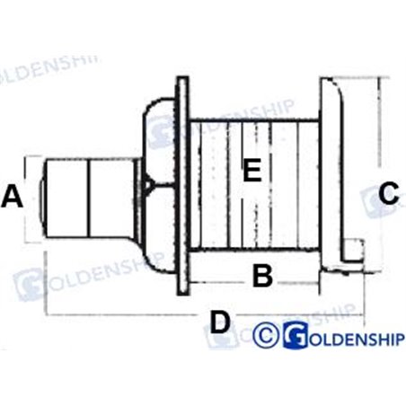 DESAGÜE BAÑERA PLANO 1-1/2"