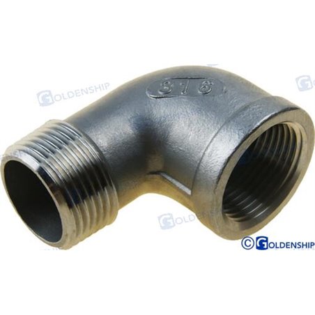 CODO 90º M-H  INOX    1"