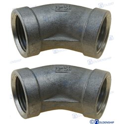 CODO 45º H-H INOX 3/8" (2)