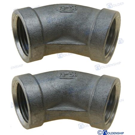 CODO 45º H-H INOX 3/8" (2)