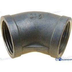 CODO 45º H-H  INOX   1"