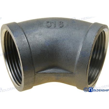 CODO  45º H-H  INOX  1-1/4