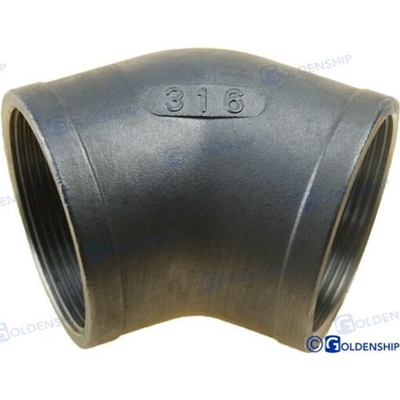 CODO  45º H-H  INOX   2"