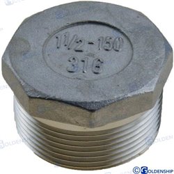 TAPON MACHO  INOX   1-1/4