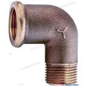 CODO MACHO/HEMBRA 90º BRONCE 3/8"