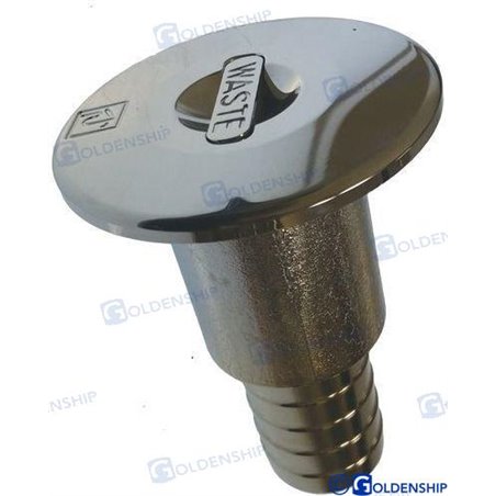 TOMA CUBIERTA "WASTE" 38MM LAT. CROMADO