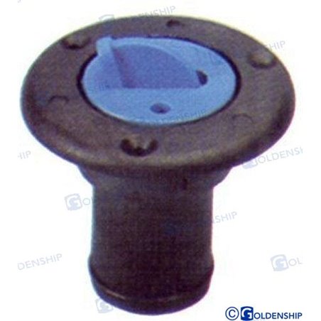 TOMA DE CUBIERTA "WATER"  38 mm Negro