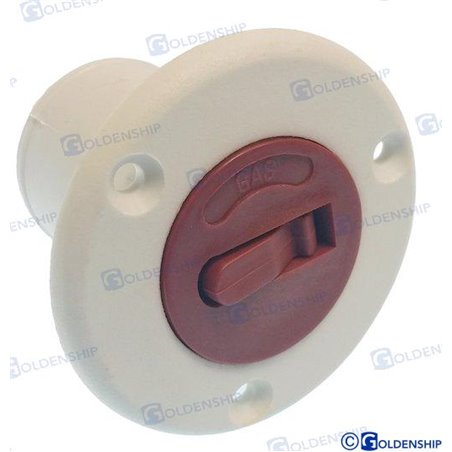 TOMA DE CUBIERTA "GAS"  50 mm Blanco