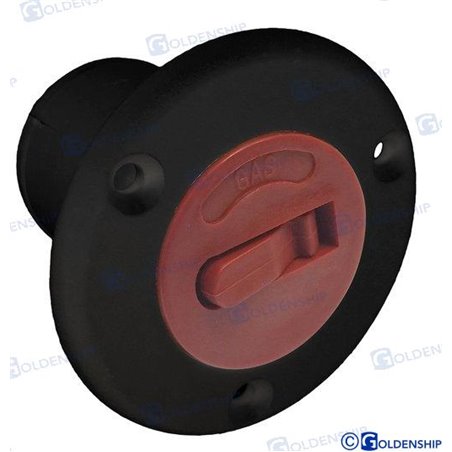 TOMA DE CUBIERTA "GAS" 50 mm Negro