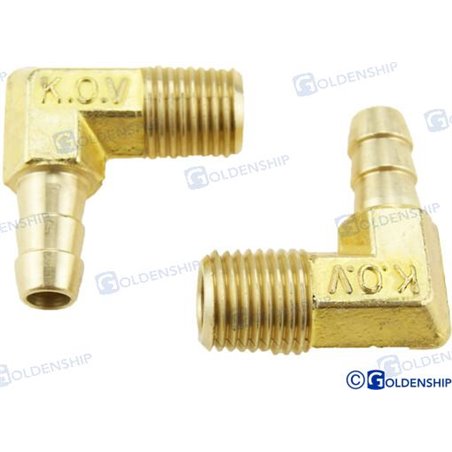 RACOR 90º NPT 1/4 X 5/16"  (PACK DE 2)