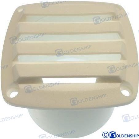 REJILLA VENT. ABS  85X85 /TUBO 3"