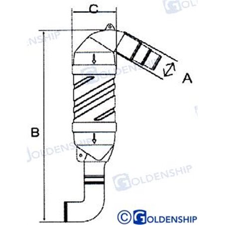 CUELLO DE CISNE 45º