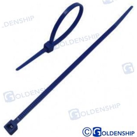 ABRAZADERA NYLON 200X3,6 AZUL (PACK 100)