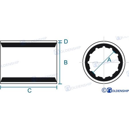 COJINETE DE BRONCE 75 X 4" X 12"