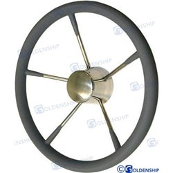 RUEDA TIMON 400MM. FORRADA