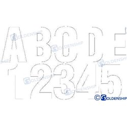KIT NUMEROS Y LETRAS  BLANCO - NEW
