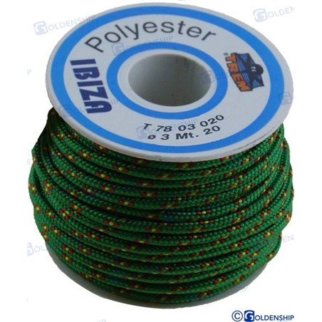 CARRETE "IBIZA"  3 MM  VERDE