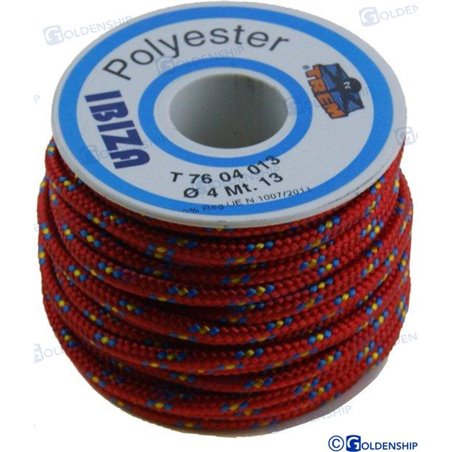 CARRETE "IBIZA"  2,5 MM  ROJO