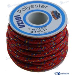 CARRETE "IBIZA"  4 MM  ROJO