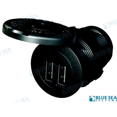 BASE 12/24VDC DUAL USB CARGADOR 4,8A