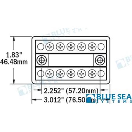 PLACA CONEXION DOBLE 100A 5 CIRCUITOS