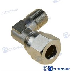 RACOR 90º  1/4 - 10MM.