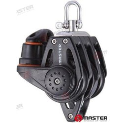 POLEA TRIPLE C/MORDAZA Y ARRAIGO 40MM