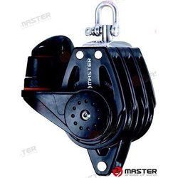 POLEA TRIPLE C/MORDAZA Y ARRAIGO 57MM