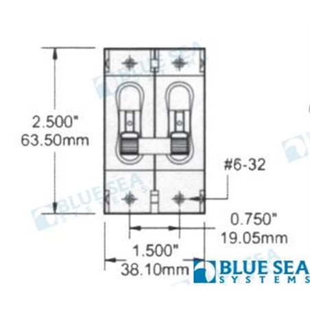 INTERRUPTOR MAGNETICO "C" 50A 2P