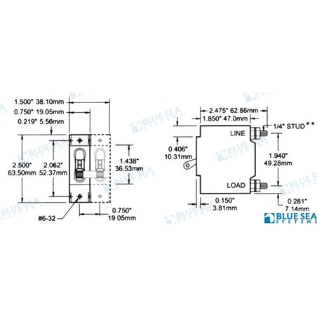 INTERRUPTOR MAGNETICO  "C"  5A 1P