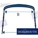 TOLDO BIMINI C/SOPORTE 210/230 CM AZUL