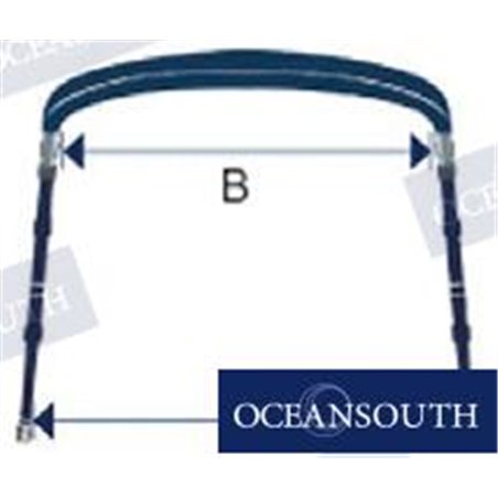 TOLDO BIMINI C/SOPORTE 170/190 CM AZUL