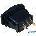 INTERRUTTORE LUCE On-Off-On Negro