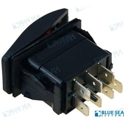 INTERRUTTORE LUCE On-Off-On Negro