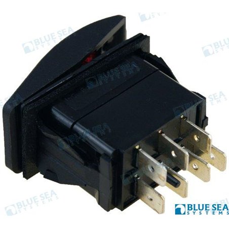 INTERRUTTORE LUCE On-Off-On Negro